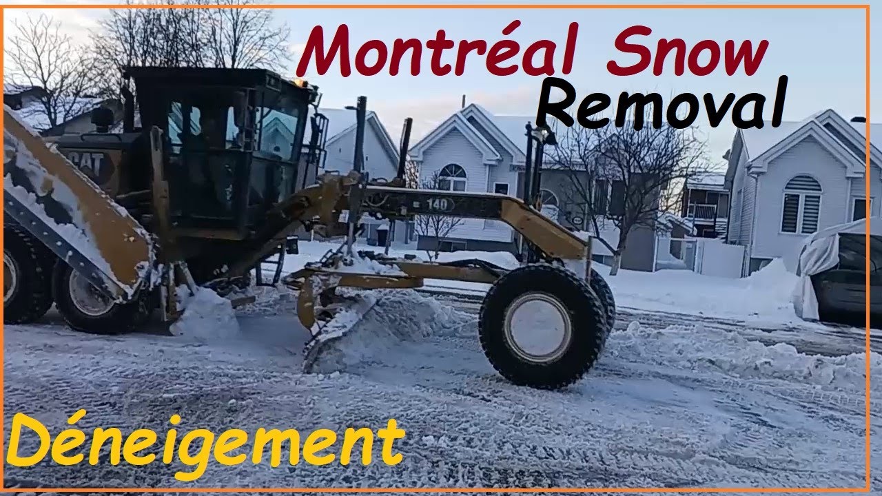MONTREAL SUNSET SNOW REMOVAL IN THE RIVIERE DES PRAIRIES BOROUGH