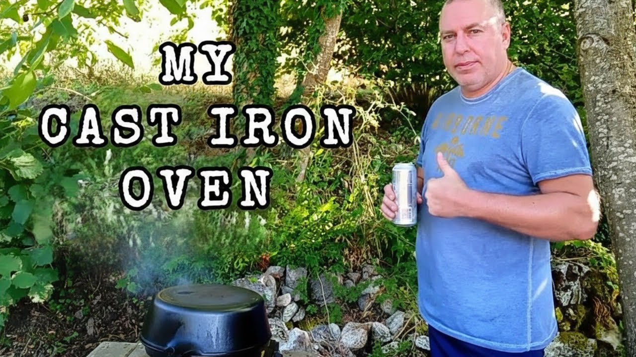 Turkey Legs in Soy Sauce and Mediterranean Herbs - ASMR Countryside - Cooking with my cast iron pots