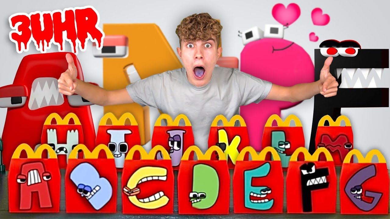 ÖFFNE NIEMALS ALPHABET LORE HAPPY MEAL von MCDONALDS um 3 UHR NACHTS !!!