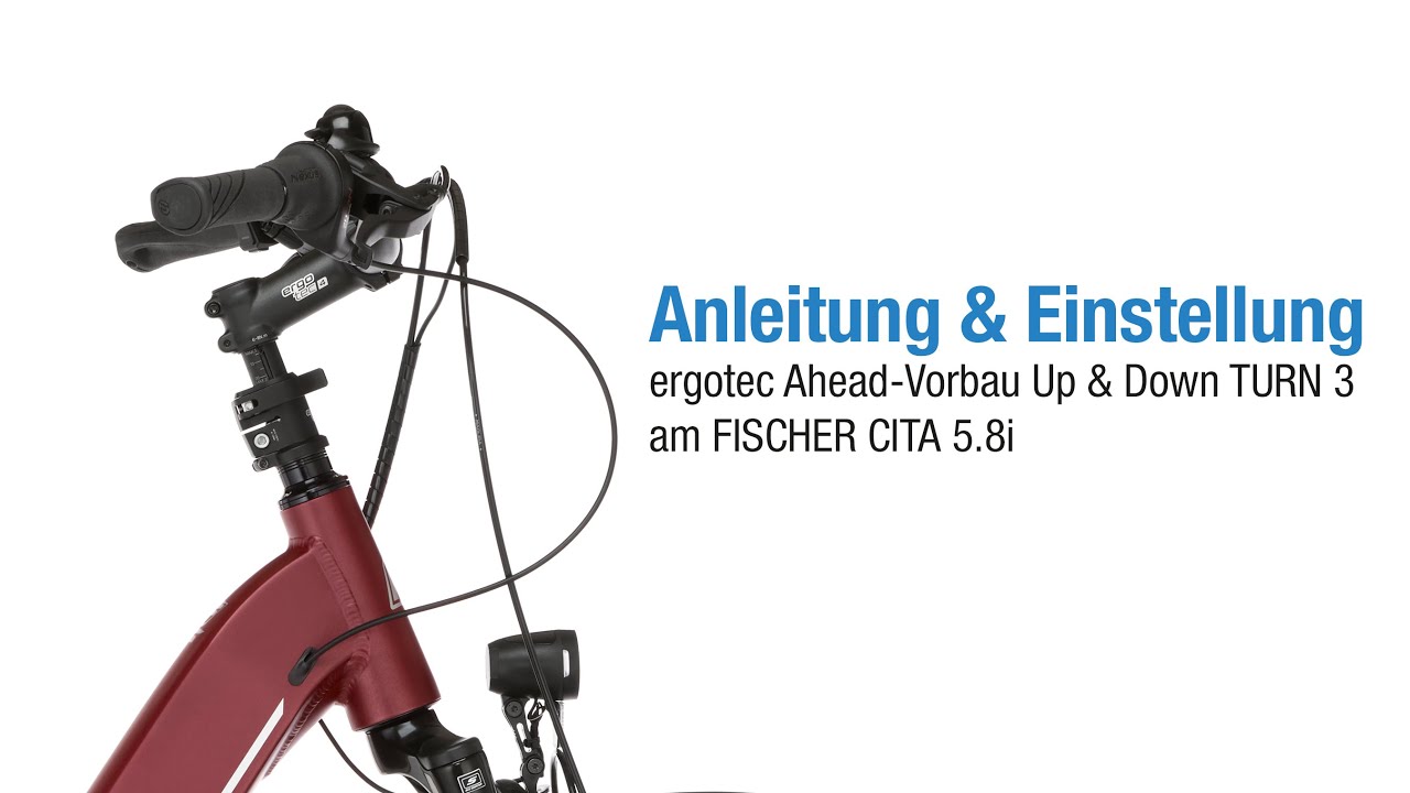 Anleitung & Einstellung ergotec Ahead-Vorbau Up & Down TURN 3 // FISCHER CITA 5.8i