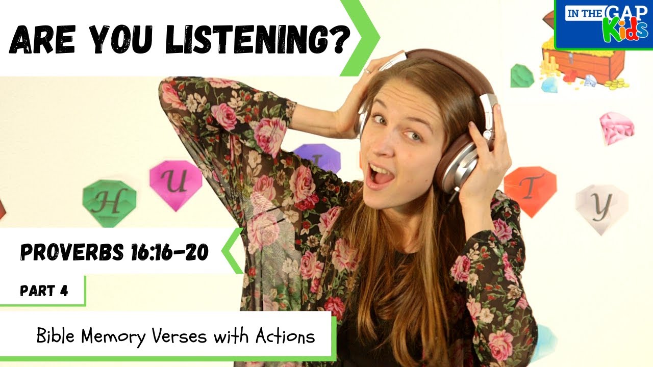 Proverbs 16:16-20 | Bible Verses to Memorize for Kids with Actions | Humility for Kids (Week 4)