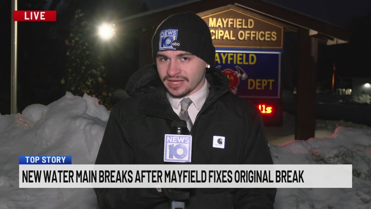 New water main break in Mayfield