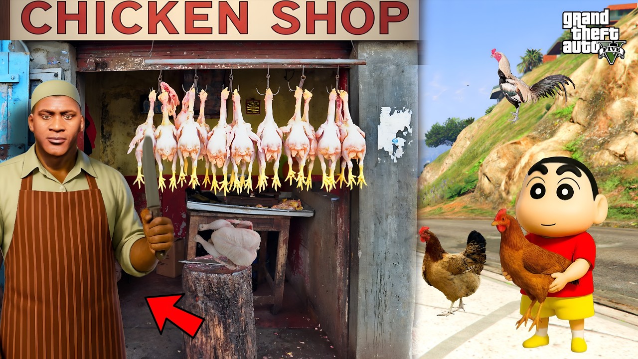 Shinchan & Franklin's 🍗 Chicken Shop: GTA 5's NEWEST Business!