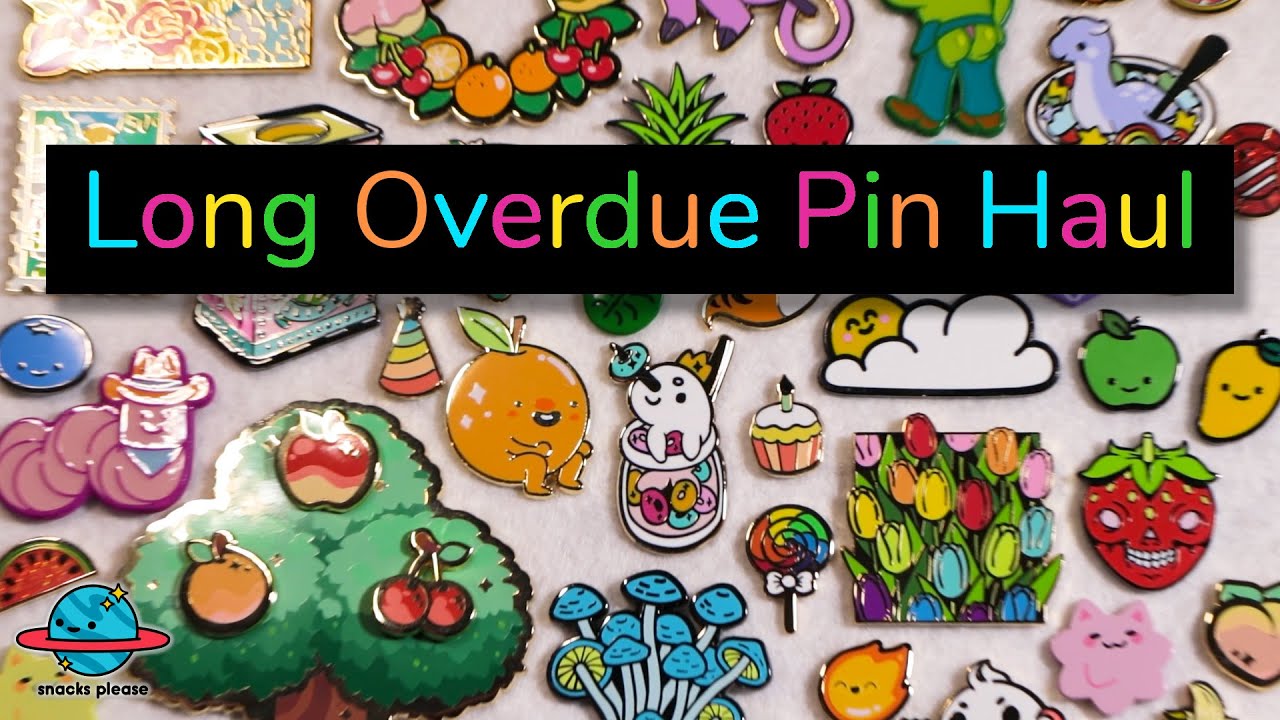 A Long Overdue Pin Haul - Kickstarters, Trades, Patreon Rewards, Etc - Pin Collector | snacks please