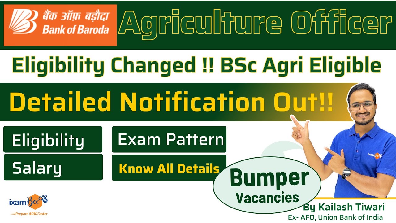 BOB Agri Officer & Manager 2025 Notification | Eligibility Changed | 192 Vacancies | Salary 85K