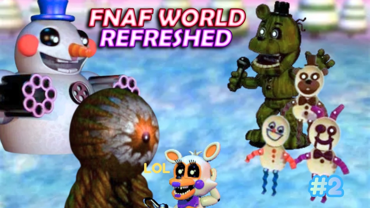Exploring the caves in the Dusting Fields, FNAF WORLD REFRESHED: Part 2