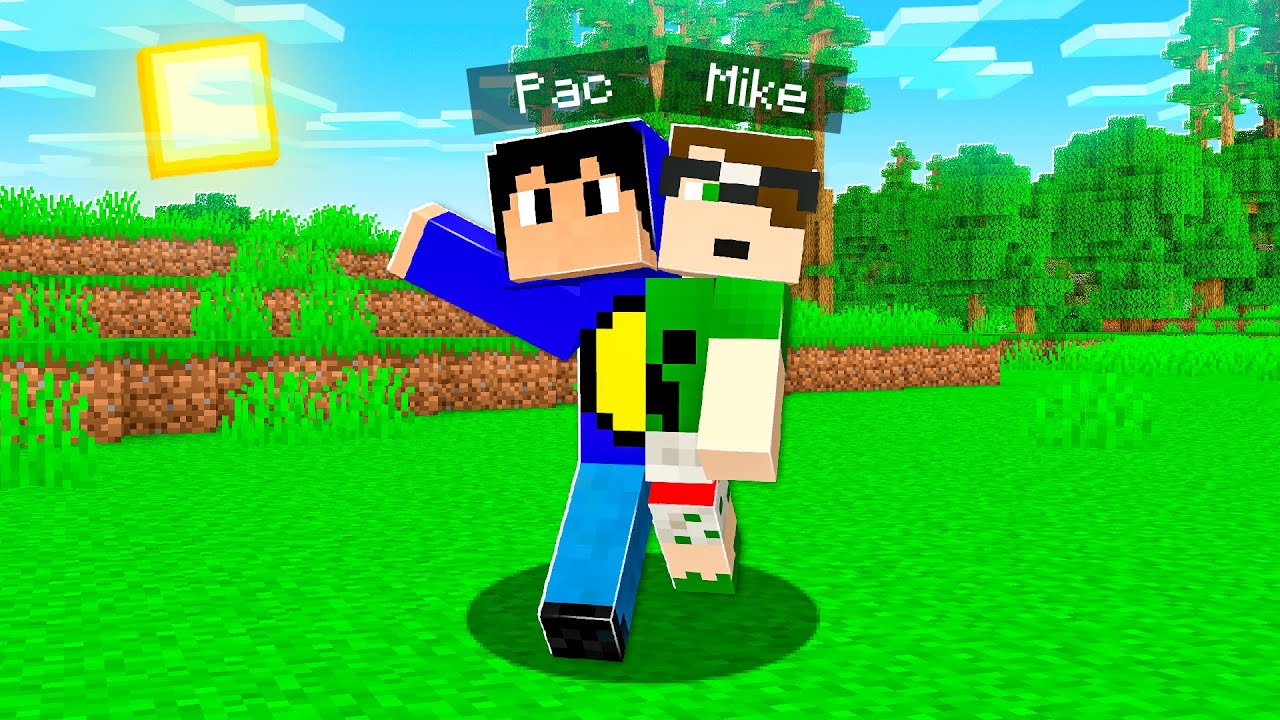 Minecraft SÓ que PAC e MIKE são IRMÃOS SIAMESES