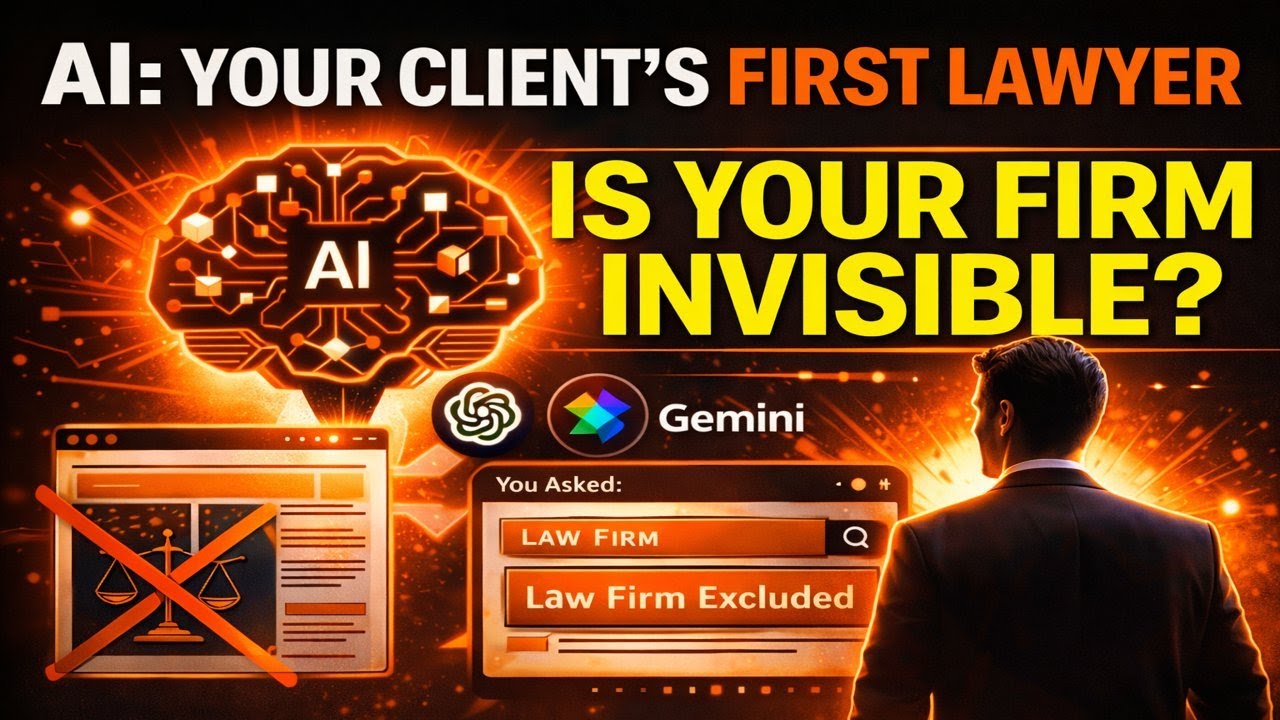 AI Just Became Your Client's First Lawyer. Is Your Firm Invisible?