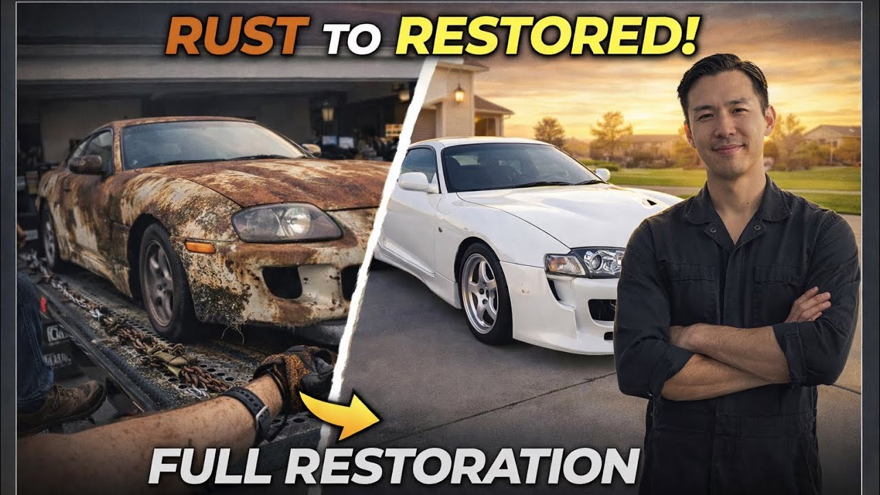 ASMR Toyota Supra MK4 Full Restoration | From Abandoned to Looking New | Rust to Restore | RestoreX