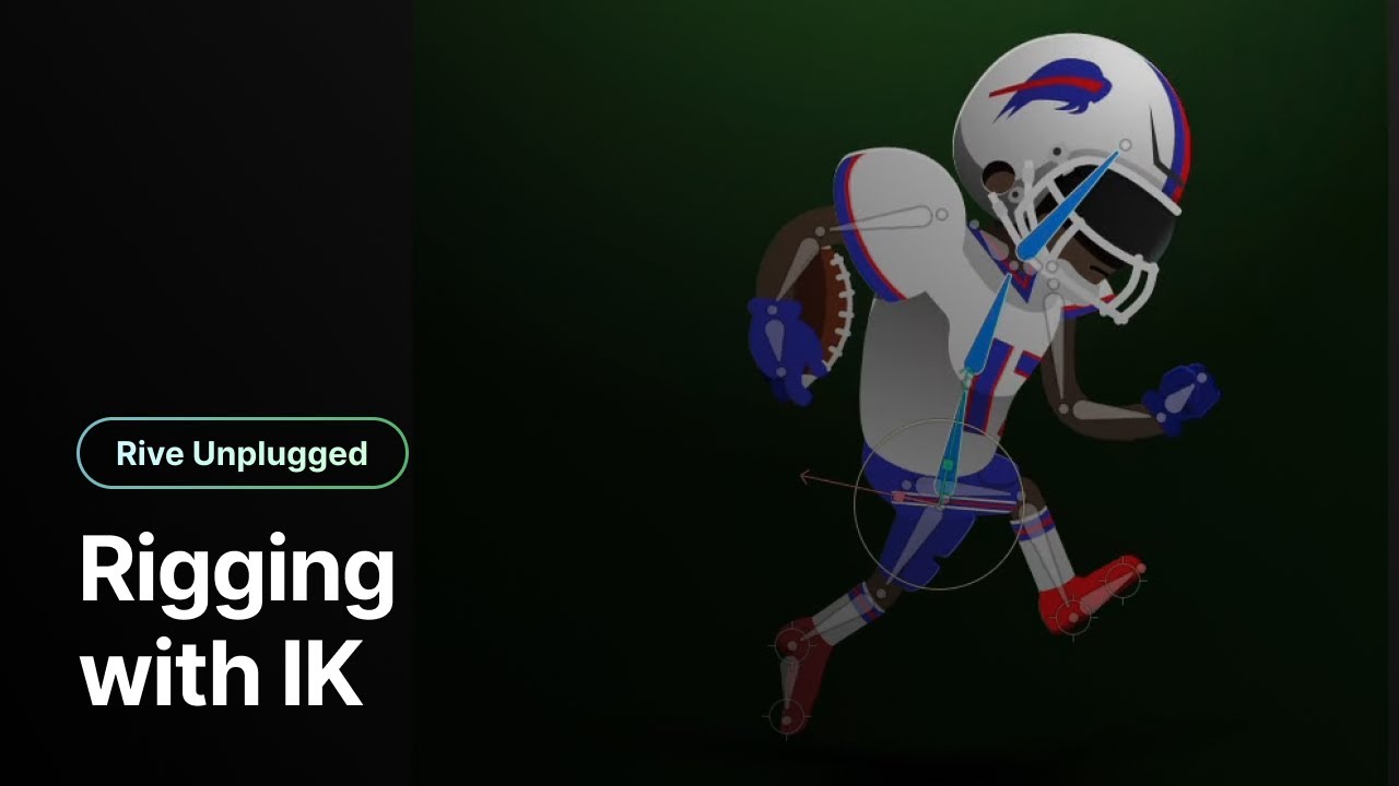 Football Time! Animate with IK and use the State Machine.