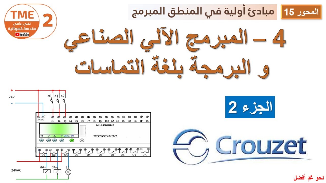 البرمجة بلغة التماسات (Ladder) | المبرمج الآلي الصناعي API (PLC)