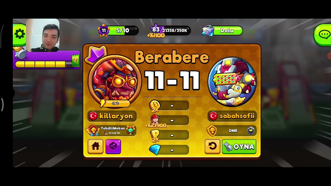 Selam dostlar,bugün güzel mücadeleler ile karşınızdayım biraz lag vardı ama üstesinden geldik.