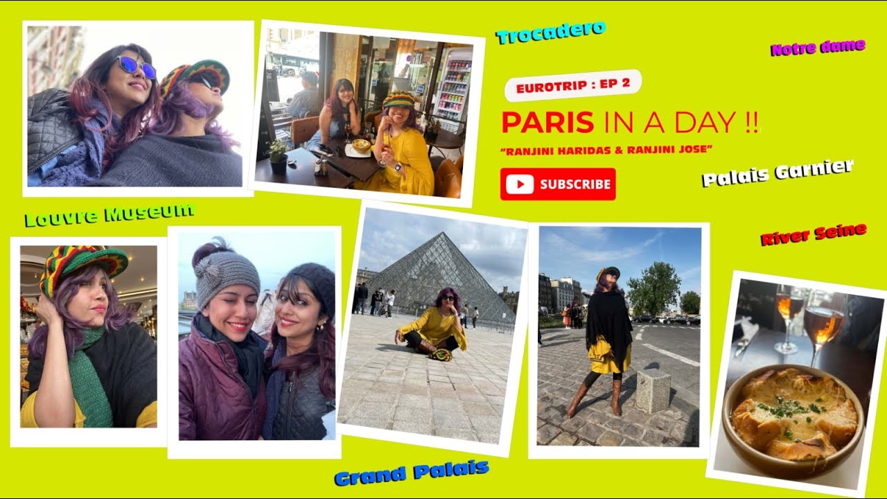 Paris In a Day - Eurotrip Ep 2 | Ranjini Haridas Vlogs