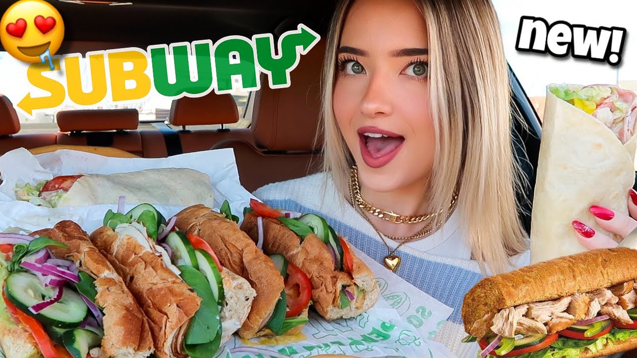 Eating Subway NEW Menu Items! Protein Pockets & ENTIRE Fresh Fit Menu!