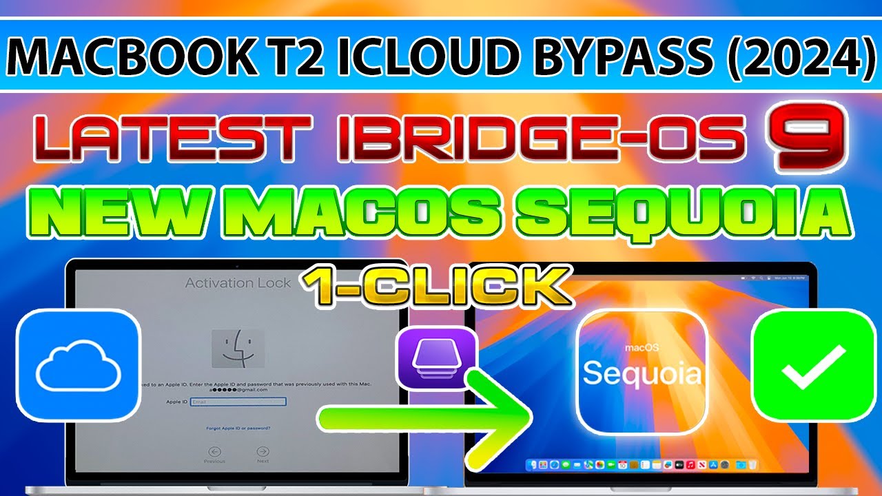 💻🔥Разблокировка MacBook T2, обход блокировки активации iCloud на iBridgeOS 9, MacOS Sequoia, Mac ...
