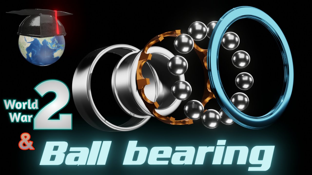 How does ball bearing work? World war 2 & ball bearings  🎓Engineer VK🌏 Explained using 3d Animation