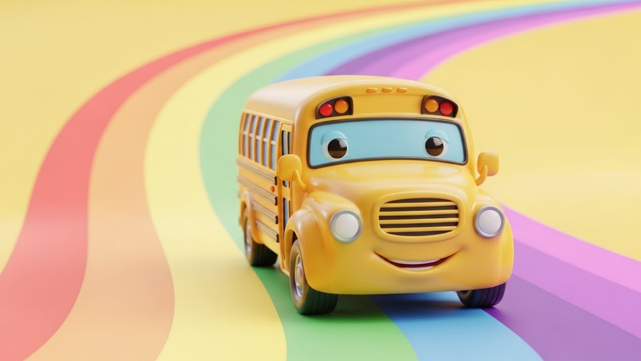 Счастливый автобус едет по Радужной дороге 🚌🌈✨ | Мультфильм для детей и весёлые приключения