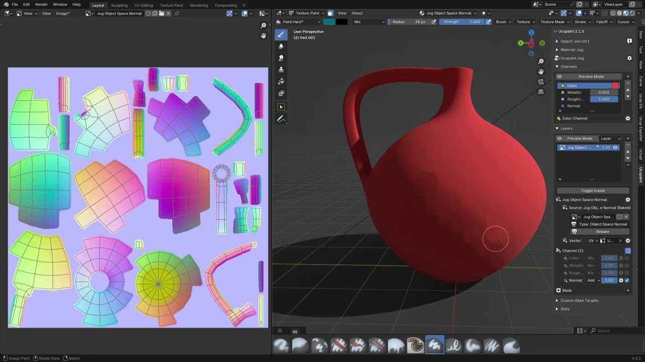 Object Space Normal Painting - Ucupaint 2.1.5 Demo