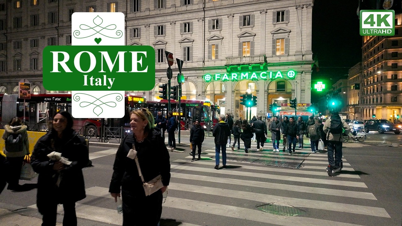 Rome, Italy in February 2026 | Night Walking Tour