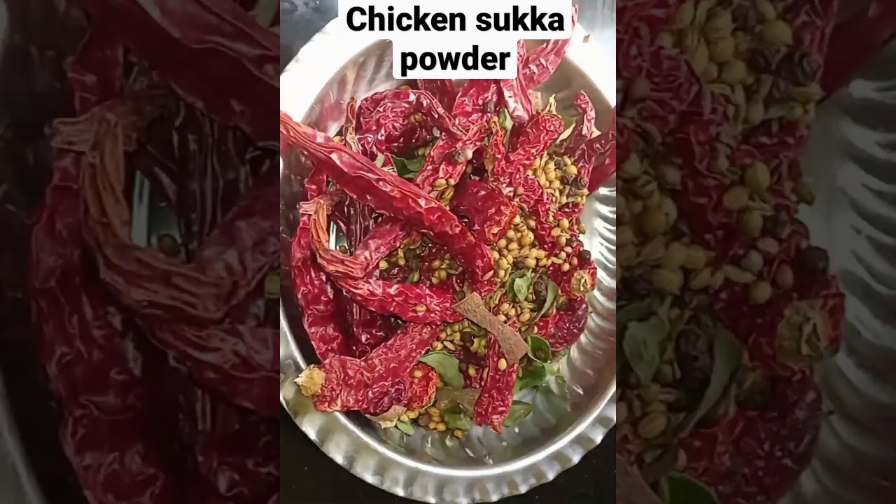 #hommade #chicken #sukka #powder #shorts #Mykitchen