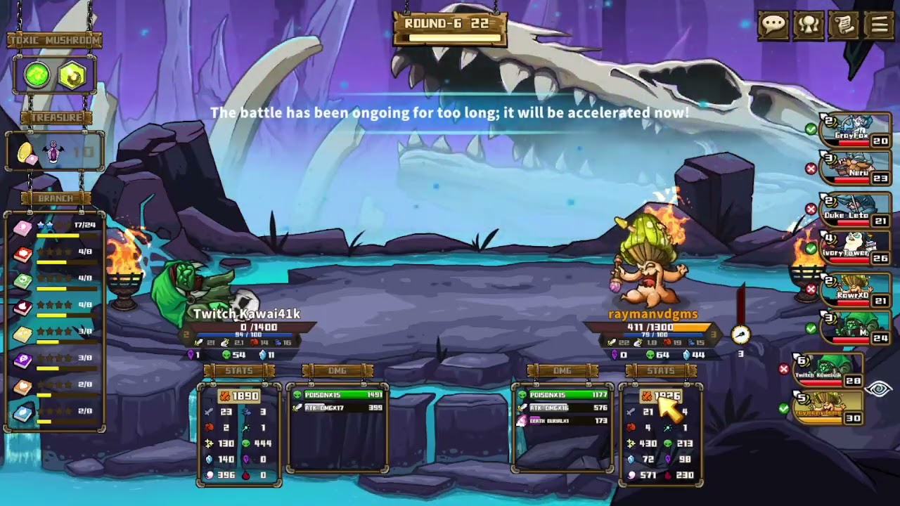 death burial is to slow for the mushroom