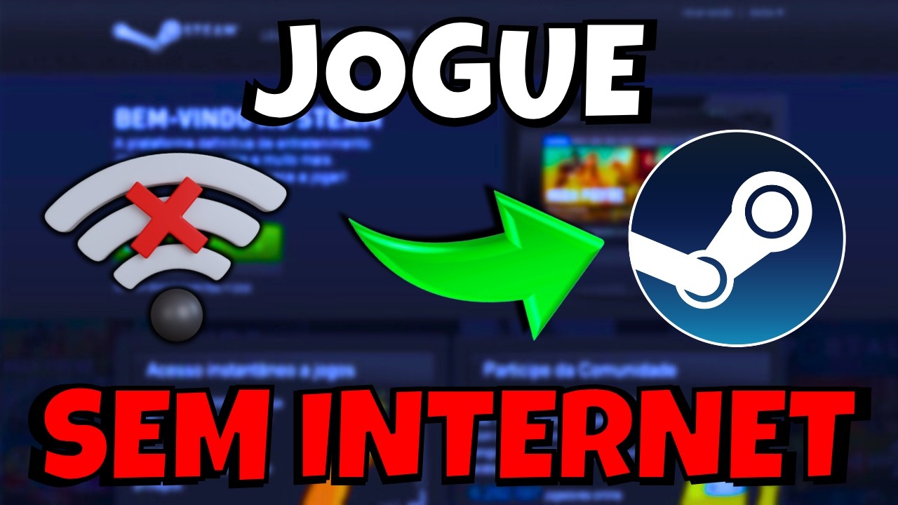 COMO JOGAR JOGOS da STEAM mesmo SEM INTERNET (R&Aacute;PIDO e F&Aacute;CIL) 🎮✅️