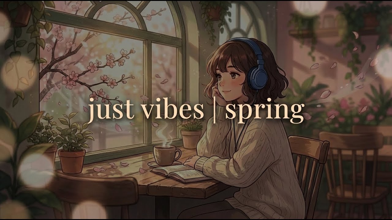 Spring Café Just Vibes 🌷 Cozy Anime Mood Music for Good Days & Easy Listening