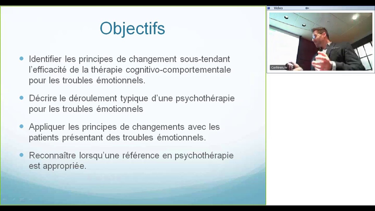 Thérapie cognitivo-comportementale pour les troubles émotionnnels