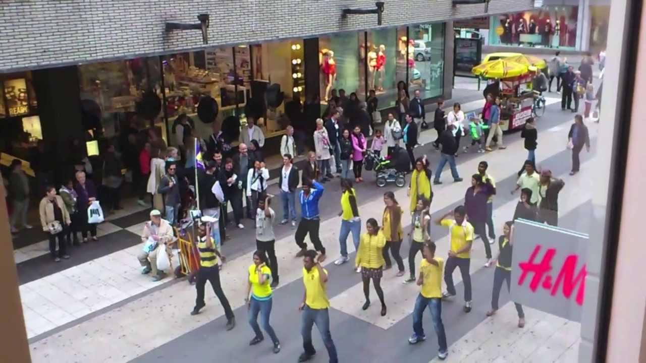 Chennai Super Kings (CSK) Flash Mob/Song Stockholm, Sweden 2013 IPL