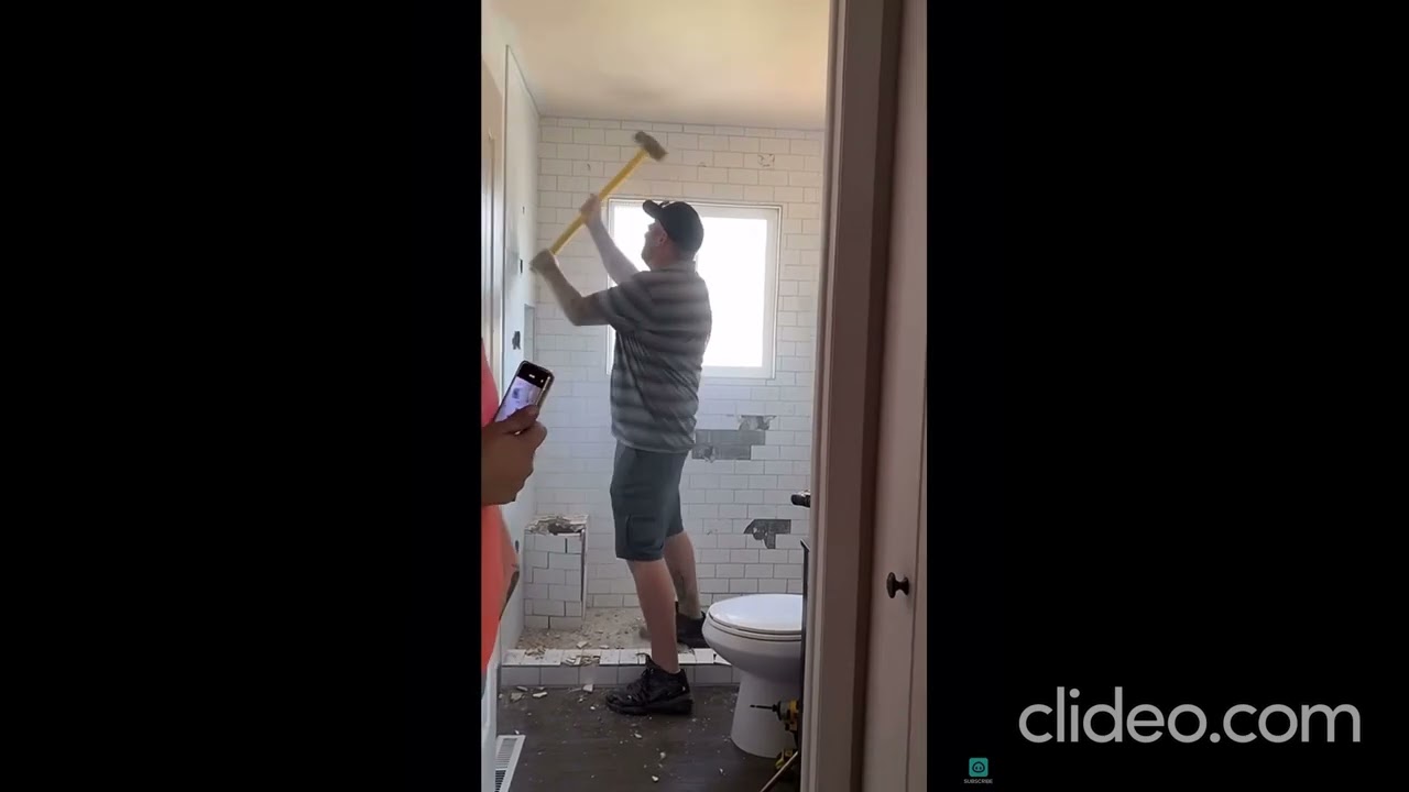 Colorado contractor destroys newly renovated bathroom (full video raw) 1,632,455,093