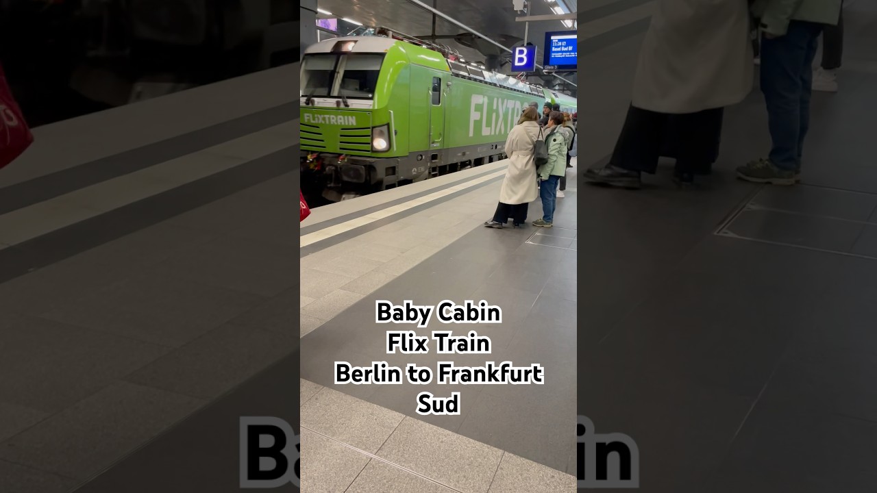 Flixtrain Baby Cabin #trending #shorts #train #baby #strollerwagon #flixtrain #berlin #frankfurt