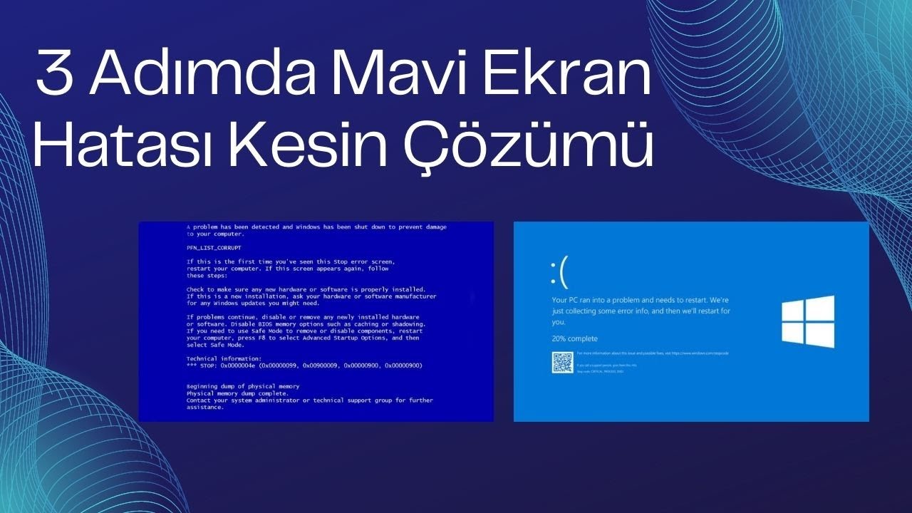 Mavi Ekran Hatası 3 Adımda Kesin Çözümü - Blue Screen Error Fix