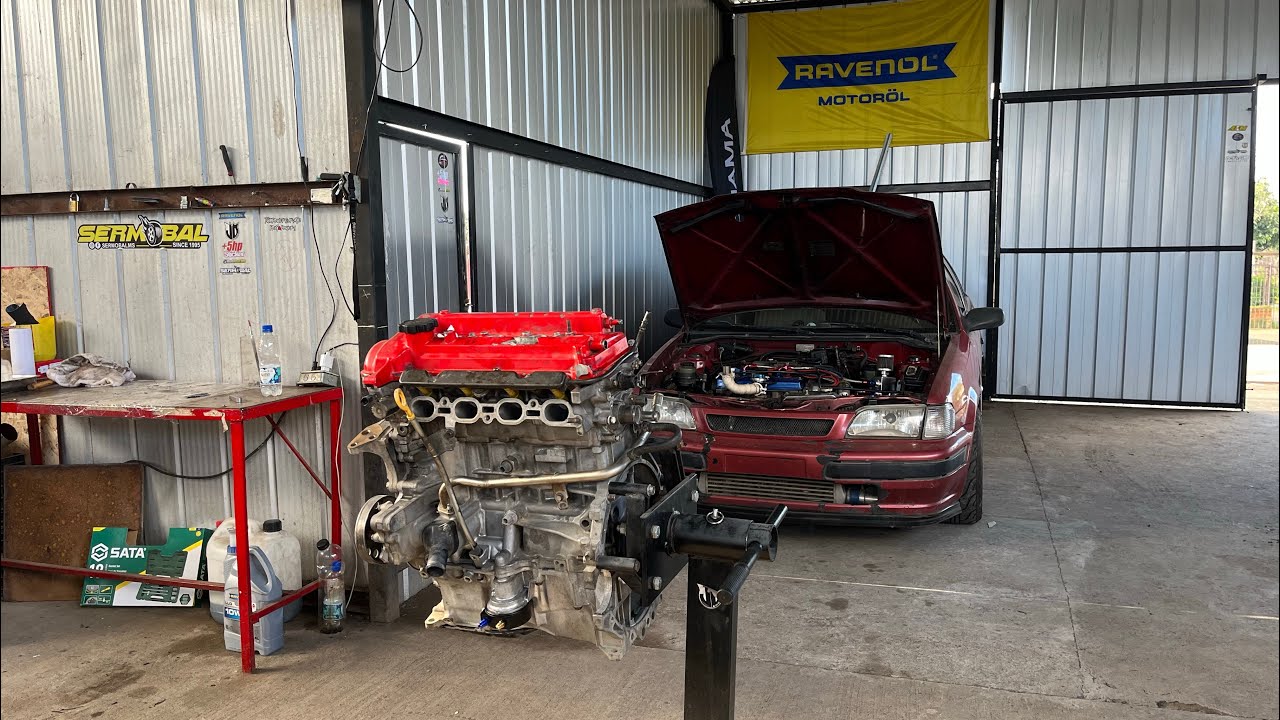 Armando el nuevo motor turbo 🔥 para el yaris 🐭 1NZ+T - JEREMODORACING ‼️