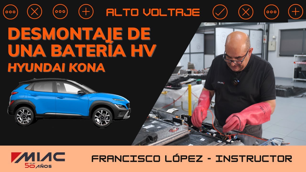 ¡¡DESMONTAMOS la batería de ALTA TENSIÓN HYUNDAI KONA eléctrico!!