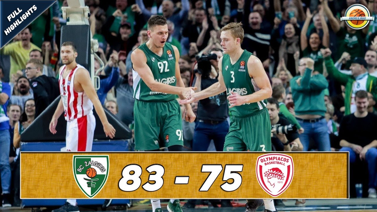 Zalgiris Kaunas - Olympiacos Piraeus |83-75| ● Full Highlights ● Round 11