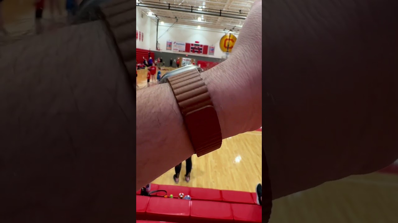 Apple Watch Ultra with the Saddle Brown Leather Loop. #applewatchband
