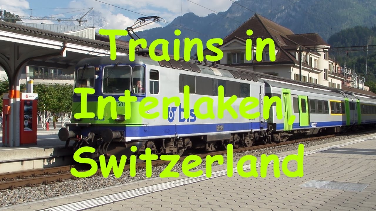 SBB CFF FFS - Trains at Interlaken, Switzerland - Jun 2016