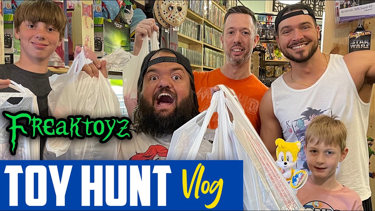Итан Пейдж и Своггл в поисках фигурок в магазине эпических игрушек • Freaktoyz, Шебойган, Висконс...