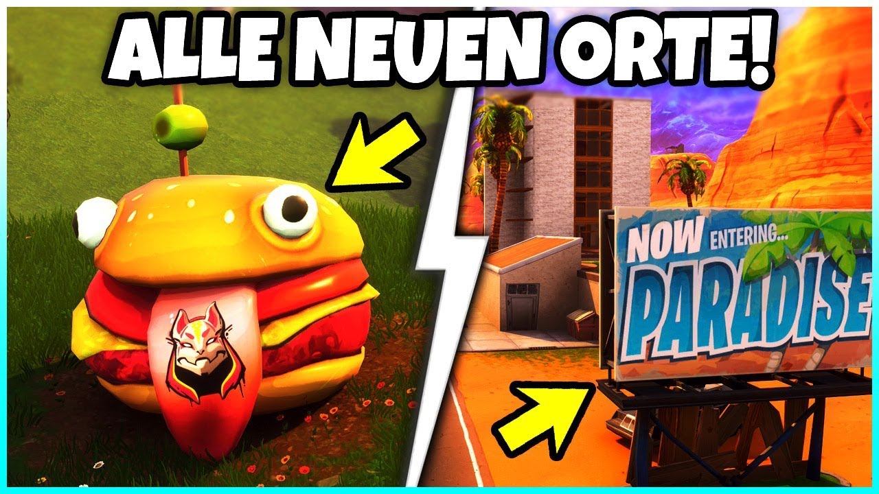 ALLE NEUEN ORTE 🔰 Season 5 MAP ÄNDERUNGEN + GEHEIME ORTE - Fortnite Battle Royale
