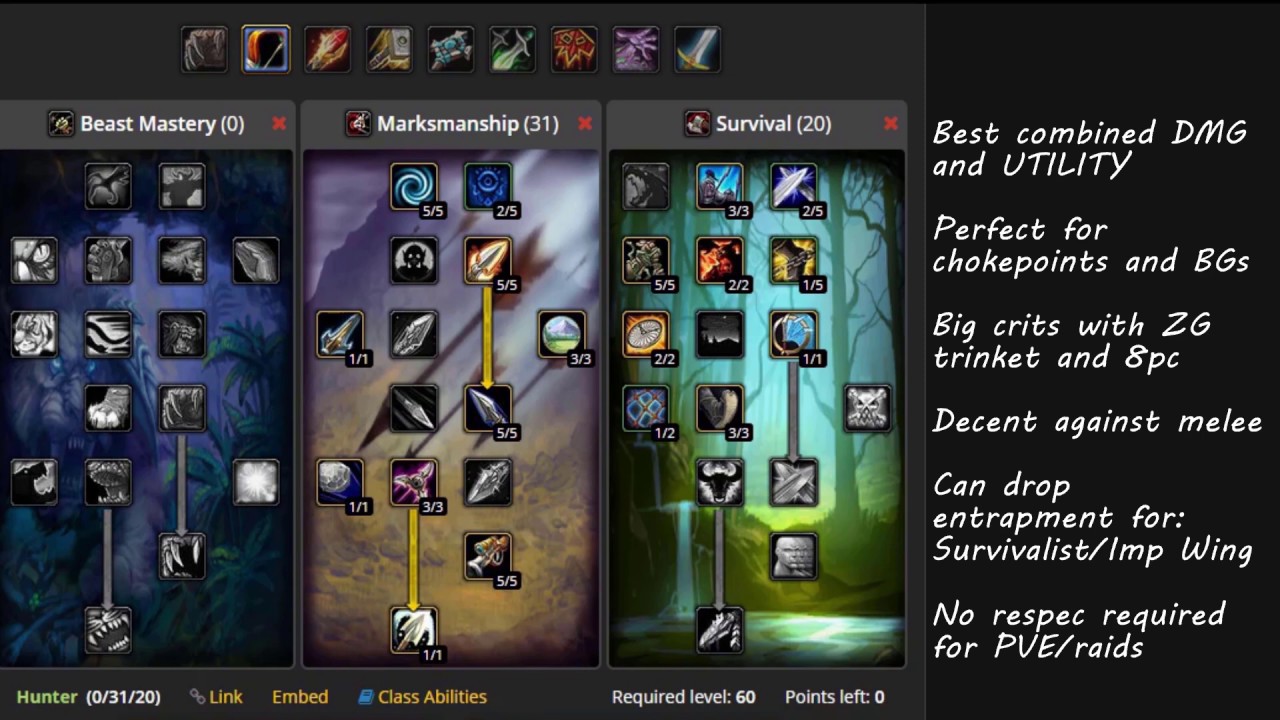 Classic WoW Hunter PvP Spec Guide - Roberto