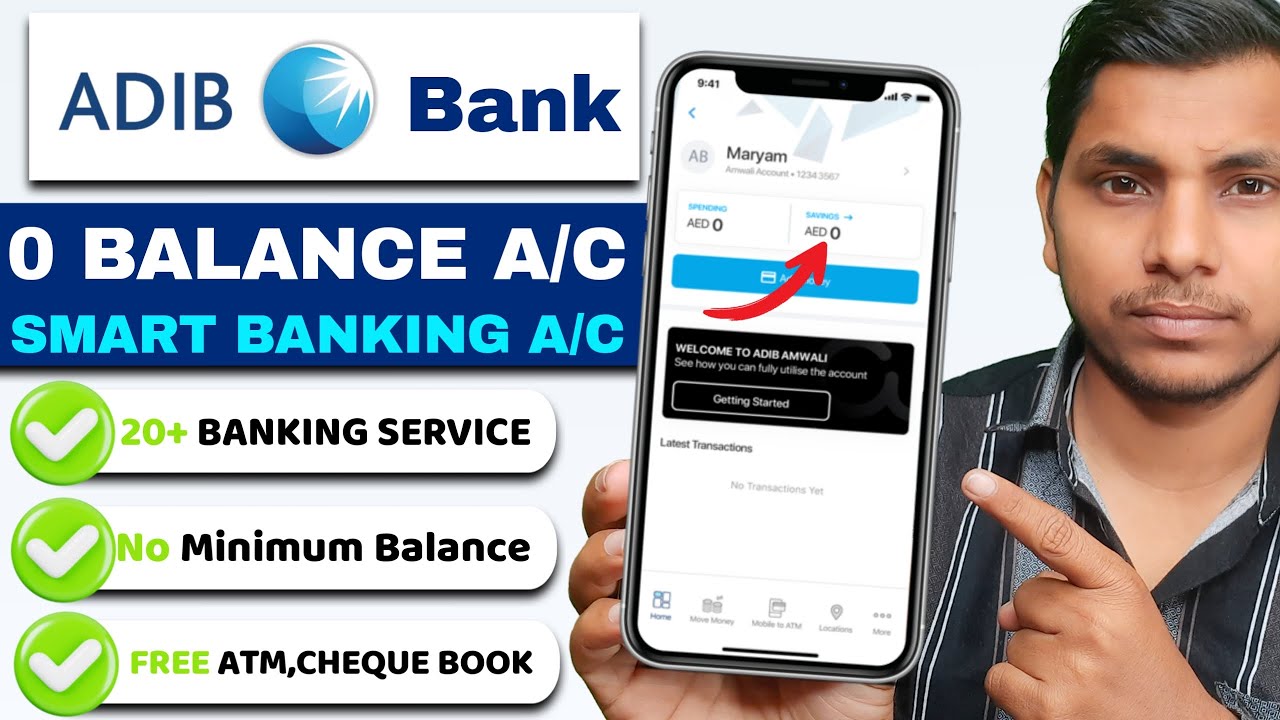 OPEN Your ADIB Bank Smart Banking Account NOW | Adib bank smart banking account open