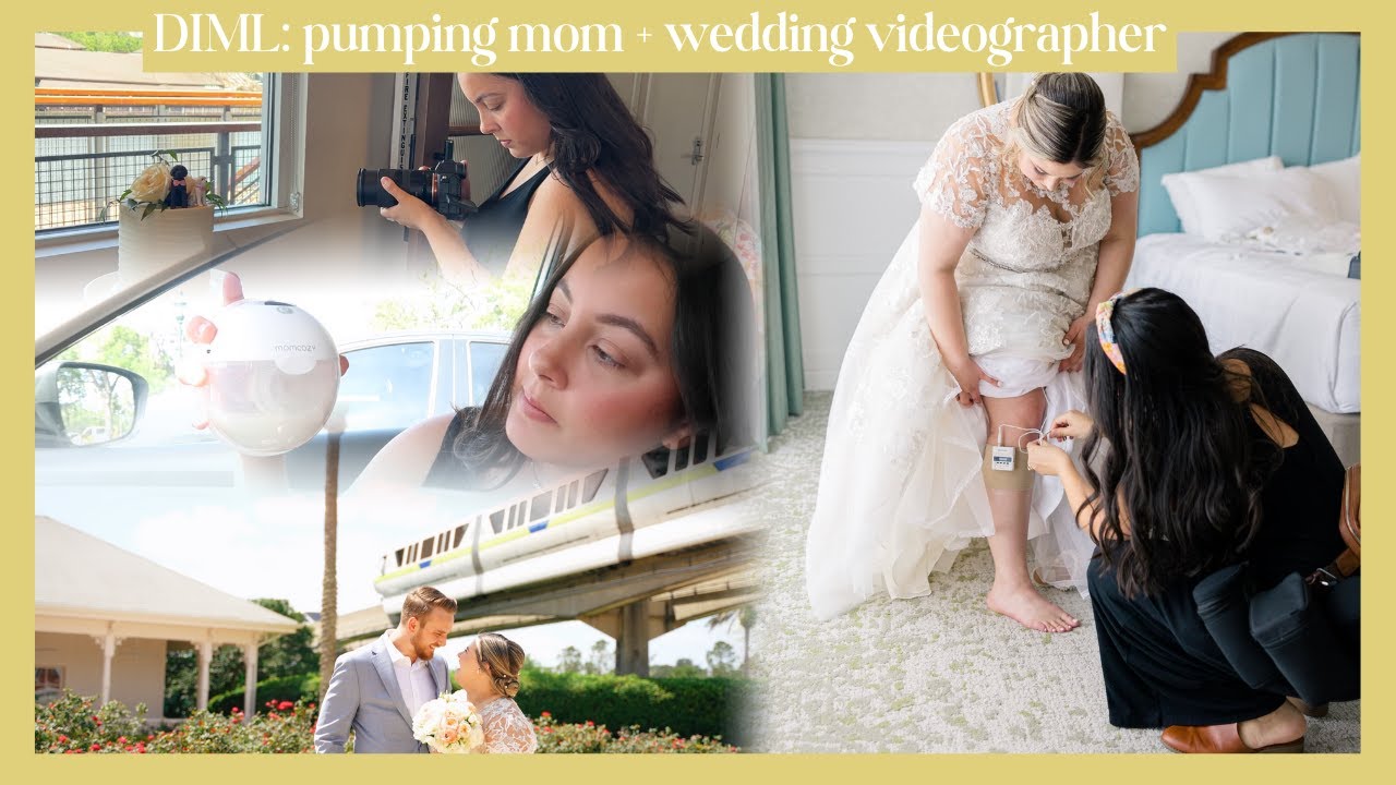 Filming a wedding as a new mom! | Pumping at work + Wedding BTS at Disney Springs