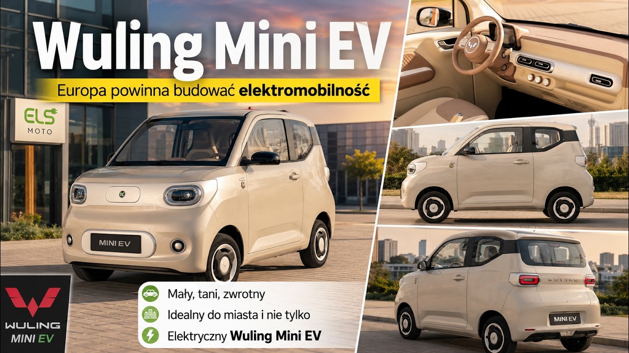 Najlepszy Mini samoch&oacute;d dostępny w Polsce. Hit prosto z Chin czyli Wuling MiniEV