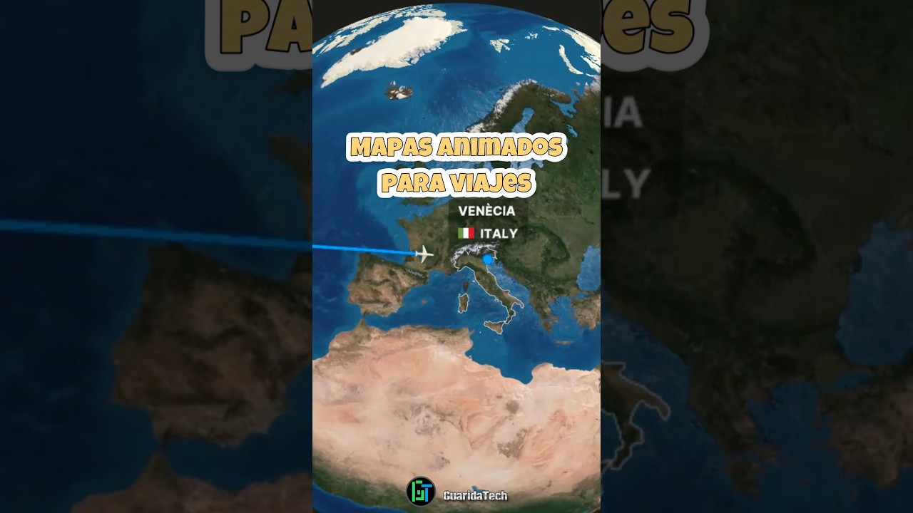 🚗🏍️✈️Crea Mapas Animados de Viajes muy Facil y Gratis😍 😍 #multdev #mapasanimados #mapasviajes