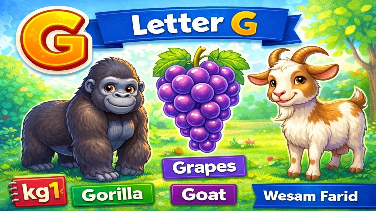 unit 1 Letter G | KG1 | Learn G 2026أفضل طريقة لجذبب انتباه الطفل اثناء التعلم