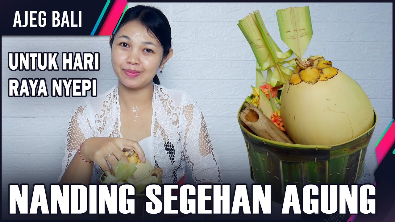 Cara Membuat Segehan Agung untuk Hari Raya Nyepi II Belajar Mejejaitan
