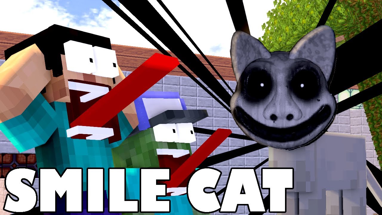 THE SMILE CAT HORROR - Funny Minecraft Animation - MINECRAFT ANIMATION