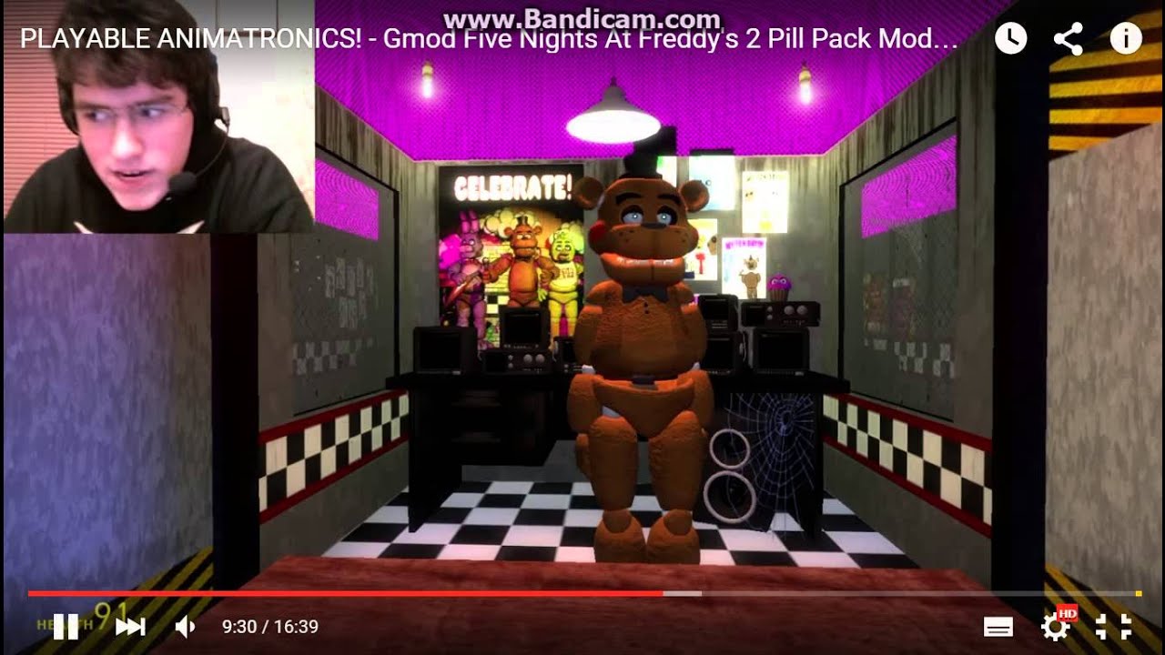 PLAYABLE ANIMATRONICS! - Gmod Five Nights At Freddy's 2 Pill Pack Mod (Garry's Mod)