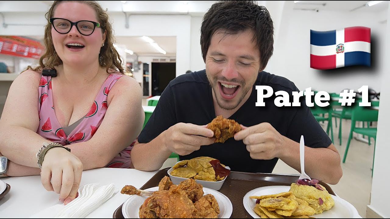 Le cambiamos la vida a gringos probando comida dominicana parte 1