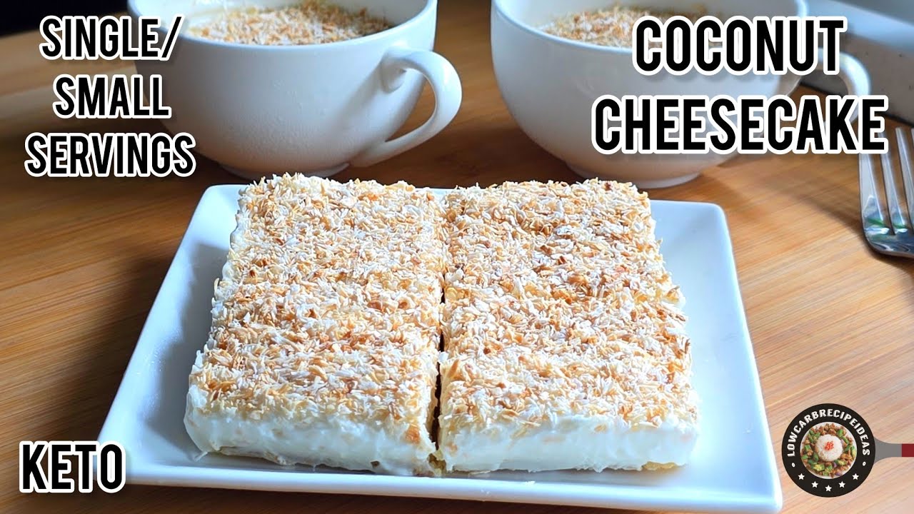 Keto Coconut Cheesecake | Small/Single Servings | No-Bake | No Gelatine | Coconut Haven